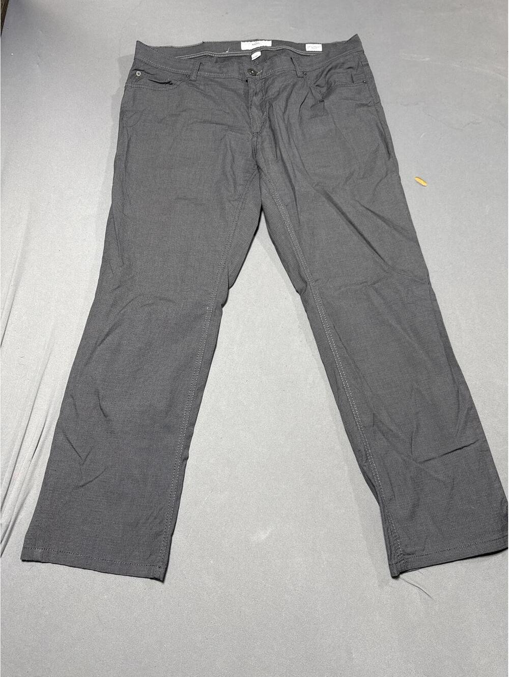 Brax Feel Good Mens Size 38X32 Gray Stone Cooper Fancy Regular Fit Chino Pants